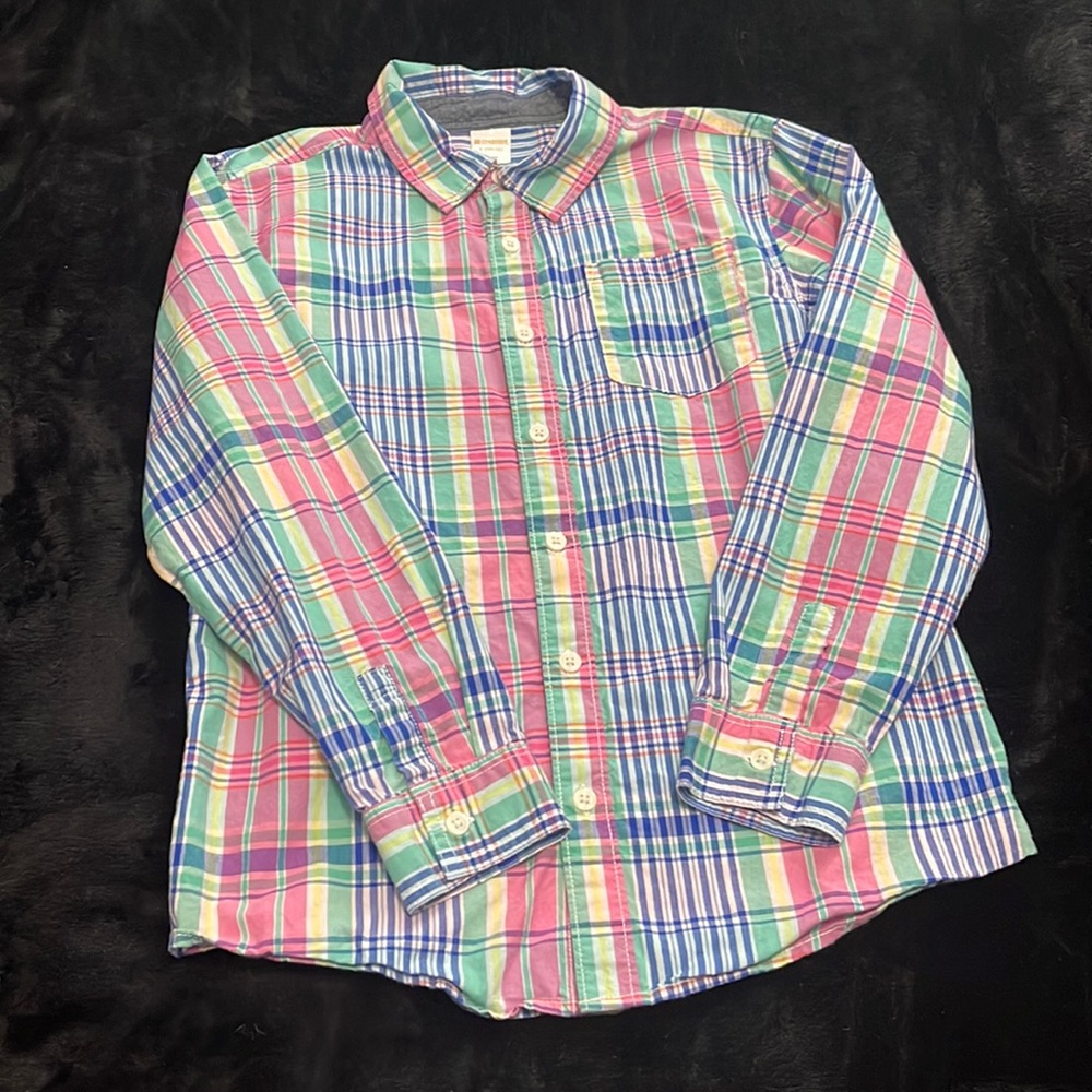 Boys Gymboree Plaid shirt size L (10-12)
